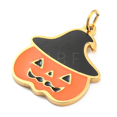 Halloween 304 Stainless Steel Charms STAS-P333-13G-1