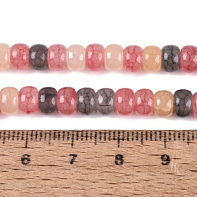 Ombre Effect Dyed Glass Beads Strands X-GLAA-Q106-05A-A10-1