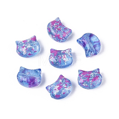 Picasso Transparent Glass Beads SEED-N012-07B-1