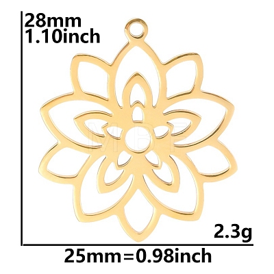 304 Stainless Steel Pendants PW-WG37086-03-1