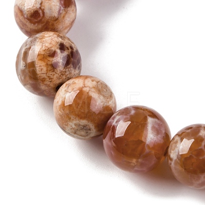 Natural Fire Crackle Agate Beads Strands G-G163-A01-04-1