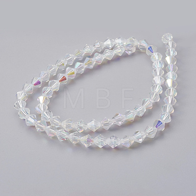 Faceted Imitation Austrian Crystal Bead Strands G-M180-6mm-02A-1