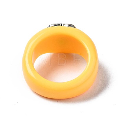 Opaque Acrylic Finger Rings RJEW-Q162-001E-1