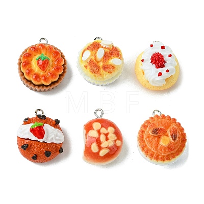 Opaque Resin Pendants RESI-P038-A02-1