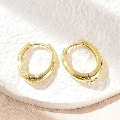 Brass Huggie Hoop Earrings EJEW-C502-11G-1