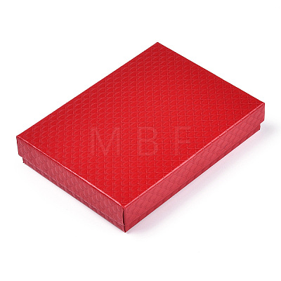 Rhombus Textured Cardboard Jewelry Boxes CBOX-T006-01D-1