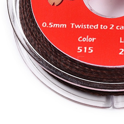 2-Ply Round Waxed Cotton Thread Cords YC-T004-01A-08-1