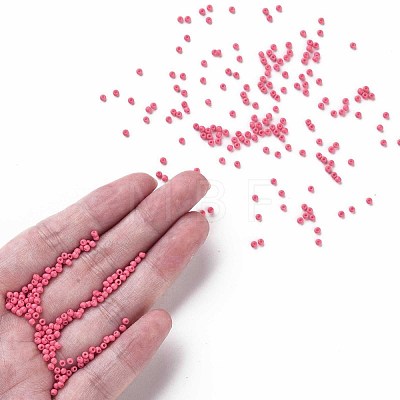 11/0 Grade A Baking Paint Glass Seed Beads X-SEED-N001-A-1045-1