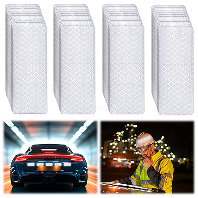 PET Plastic Reflective Car Sticker Decoration DIY-WH0671-415A-1