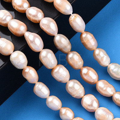 Natural Cultured Freshwater Pearl Beads Strands PEAR-N012-07M-1