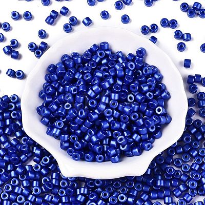 Baking Paint Pearlized Glass Seed Beads SEED-T008-03S-1