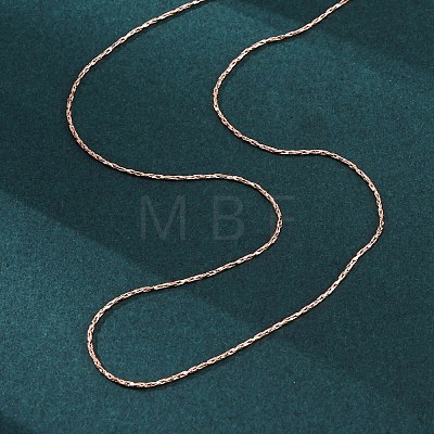 Brass Cardano Chain Necklaces for Women NJEW-D302-02RG-1