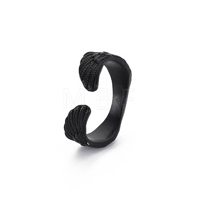 Twist Open Cuff Ring RJEW-S038-203-1