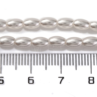 Baking Painted Pearlized Glass Pearl Bead Strands PEAR-H019-01C-02-1