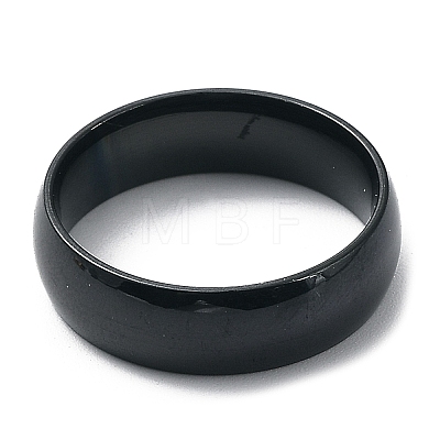 Ion Plating(IP) 304 Stainless Steel Flat Plain Band Rings STAS-I160-A-19mm-B-1