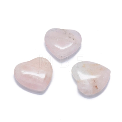 Natural Amethyst/Rose Quartz Heart Love Stone G-F678-30-1