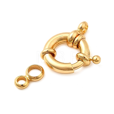 Brass Spring Ring Clasps KK-D407-01G-C-1
