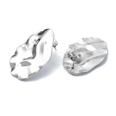 201 Stainless Steel Stud Earrings EJEW-K270-13P-1
