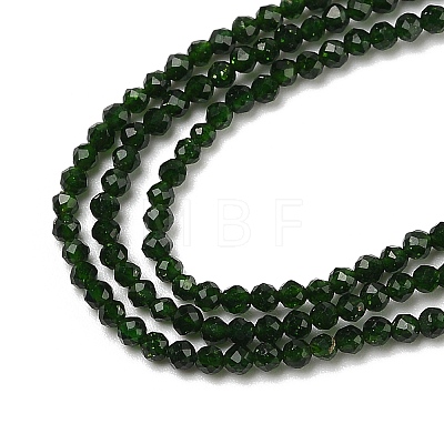 Synthetic Green Goldstone Beads Strands G-G189-D19-01-1