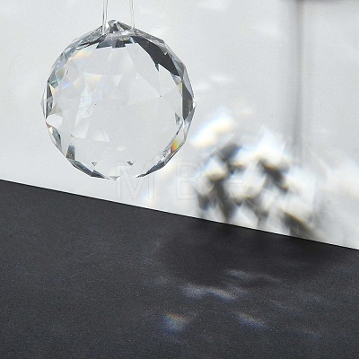 Transparent K9 Glass Pendants GLAA-YW0001-101-1