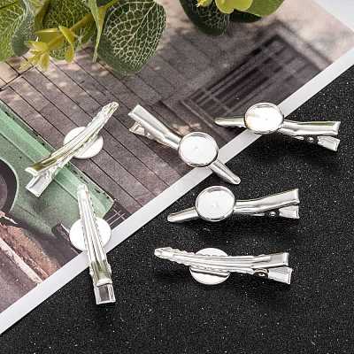 Iron Alligator Hair Clip Findings IFIN-Q101-12mm-10S-1