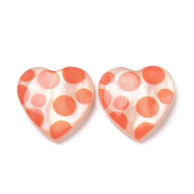 Printed Opaque Resin Cabochons FIND-E020-09C-09-1