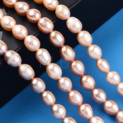 Natural Cultured Freshwater Pearl Beads Strands PEAR-N012-05S-1