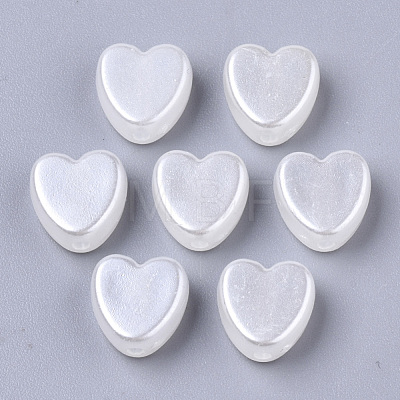 ABS Plastic Imitation Pearl Beads X-OACR-N008-001-1