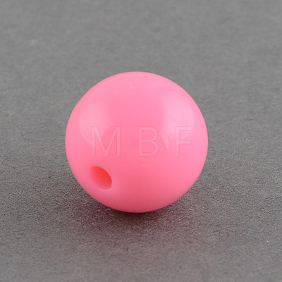 Solid Chunky Bubblegum Acrylic Ball Beads SACR-R835-20mm-01-1