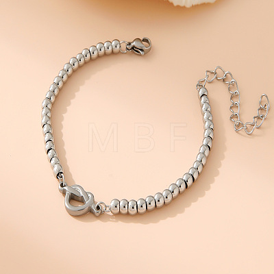 Valentine's Day 304 Stainless Steel Link Bracelets WG01C4C-03-1