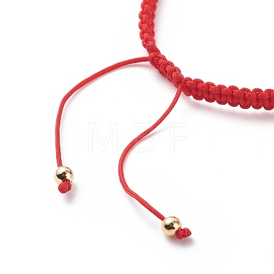 2Pcs 2 Style Nylon Braided Cord Bracelets BJEW-JB08806-1