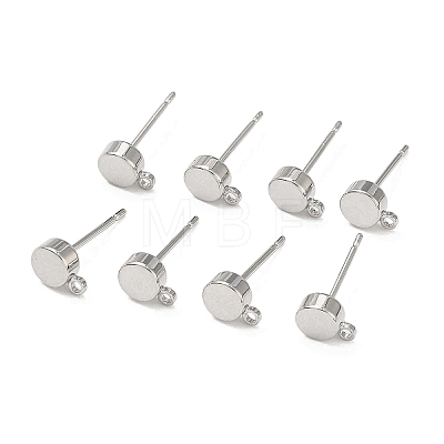 SHEGRACE Brass Stud Earring Findings XGR0105P-151P-1