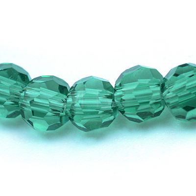 Transparent Glass Bead Strands X-GLAA-R166-6mm-01G-1