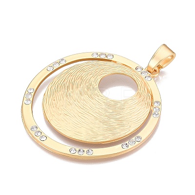 Rack Plating Eco-Friendly Alloy Big Pendants FIND-N005-39G-1