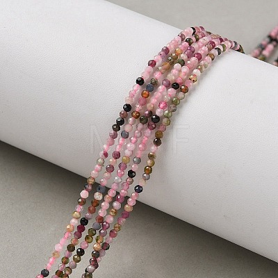 Natural Pink Tourmaline Beads Strands G-F596-06-2mm-1