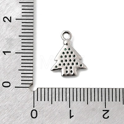 Christmas Brass Micro Pave Cubic Zirconia Charms KK-L258-04P-C01-1