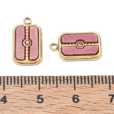Natural Rhodonite Pendants GG-CBA50CD-02G-01-1