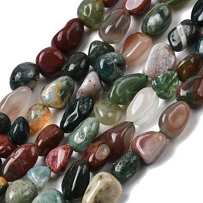 Natural Indian Agate Beads Strands G-P601-A09-02-1