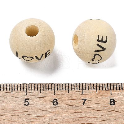 Schima Wood European Beads WOOD-G023-02D-1