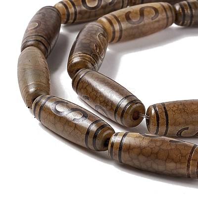 Tibetan Style dZi Beads Strands G-A024-01I-1