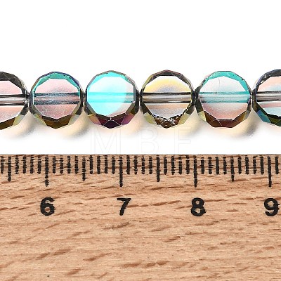 Electroplated Transparent Glass Beads Strands GL-CBA98F0-06A-05-1
