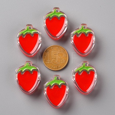Transparent Enamel Acrylic Beads X1-TACR-S155-003-1