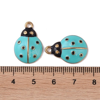 Alloy Enamel Pendants ENAM-R149-14E-G-1