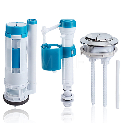 ABS Toilet Tank Fill Valve & Flush Valve Kit AJEW-WH0752-595-1