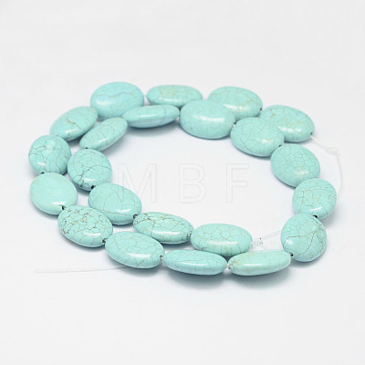 Natural Howlite Beads Strands TURQ-P027-14-8x10-1
