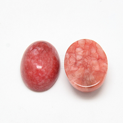 Dyed Natural White Jade Cabochons G-Q957-01C-13x18-1
