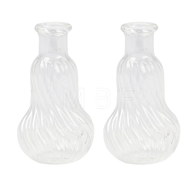 Transparent Glass Beads Containers GLAA-G123-06-1