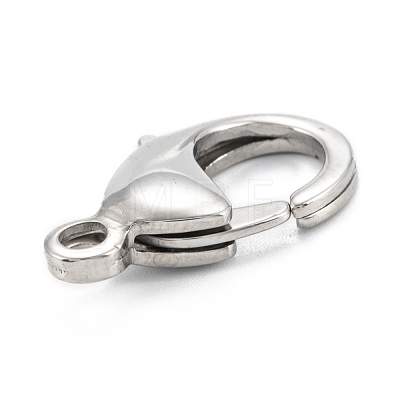 304 Stainless Steel Lobster Claw Clasps STAS-C024-06P-1