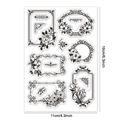 Custom PVC Plastic Clear Stamps DIY-WH0448-0455-1