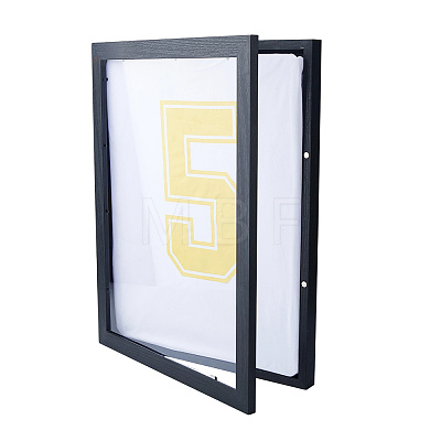 Rectangle Wood T-shirt Display Magnetic Boxes with Visible Window AJEW-WH0609-729-1